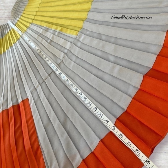 Anthropologie pleated color block maxi skirt *shop@iamwarrior - Picture 11 of 13